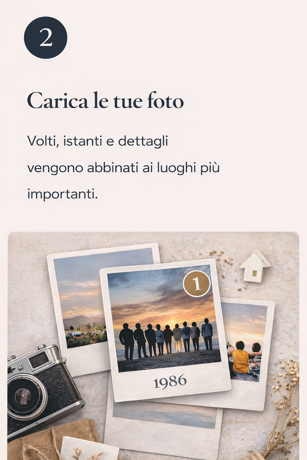2. Carica le tue foto